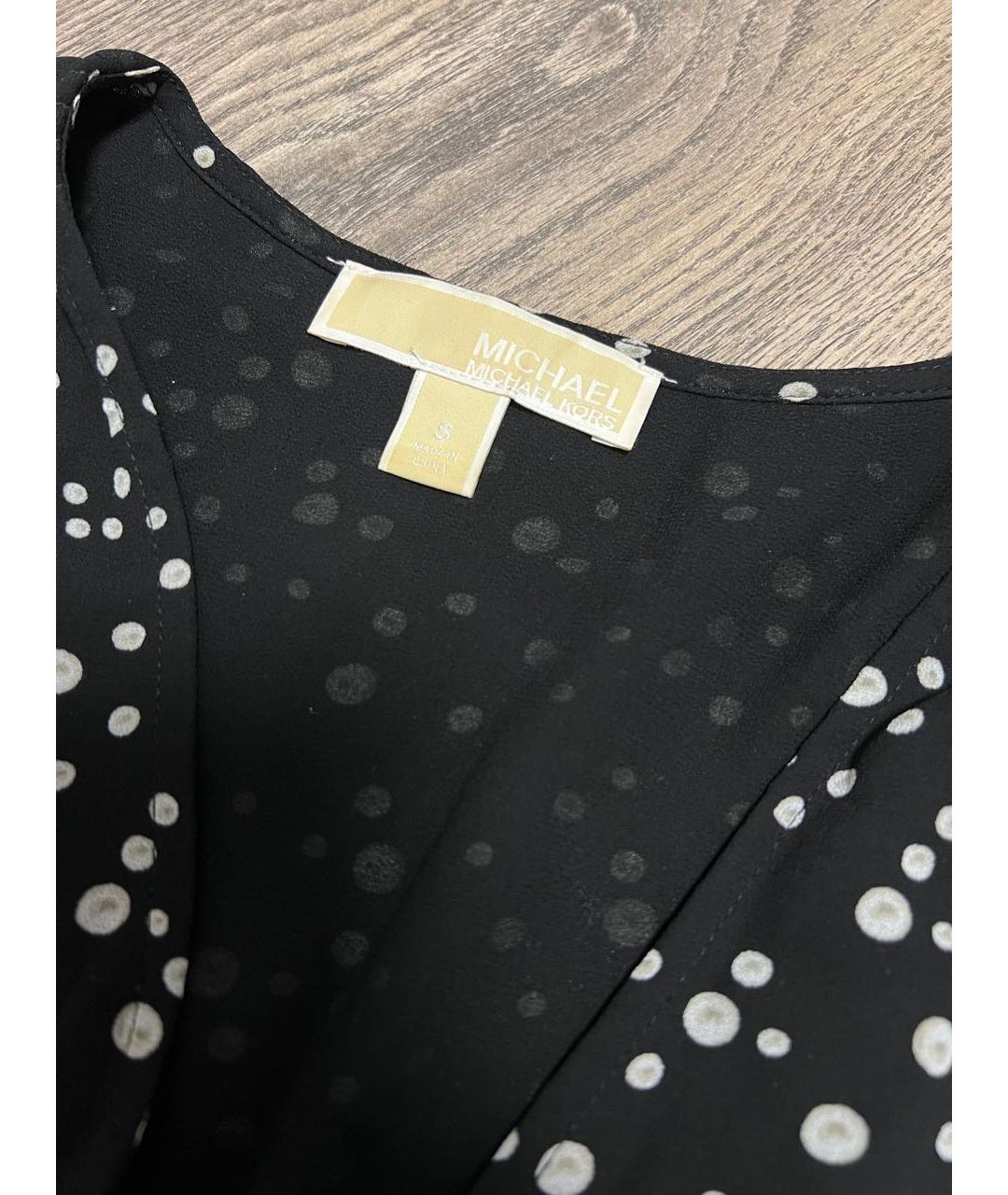 MICHAEL KORS Черное полиэстеровое повседневное платье, фото 3