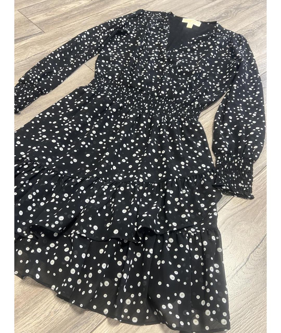 MICHAEL KORS Черное полиэстеровое повседневное платье, фото 5