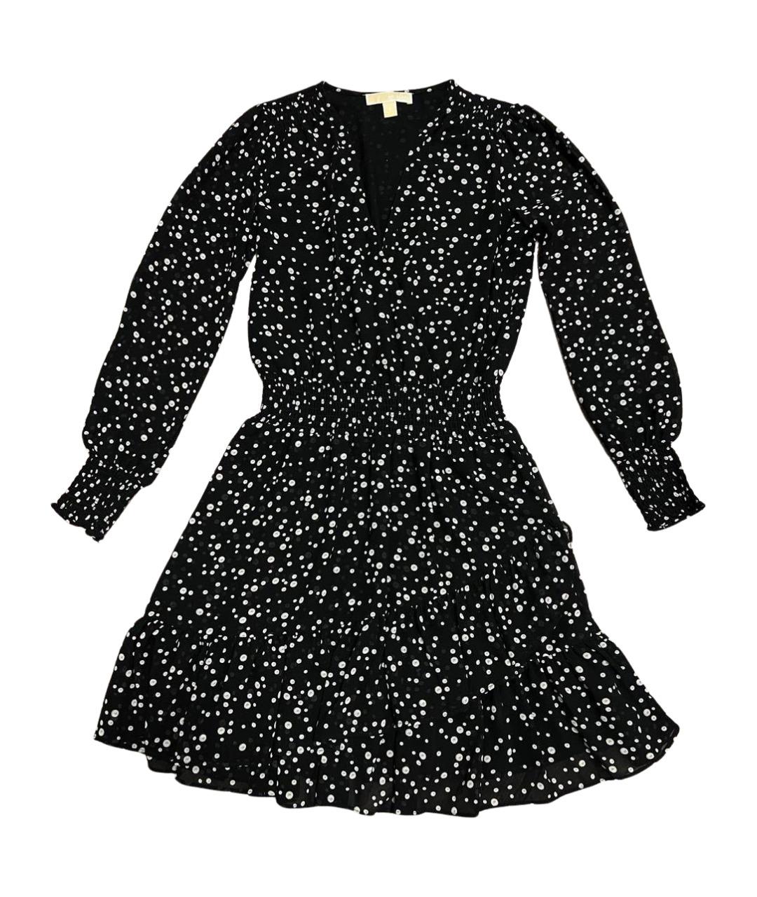 MICHAEL KORS Черное полиэстеровое повседневное платье, фото 1