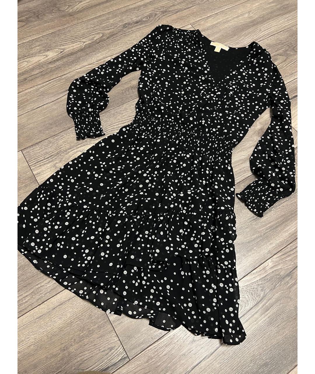 MICHAEL KORS Черное полиэстеровое повседневное платье, фото 4