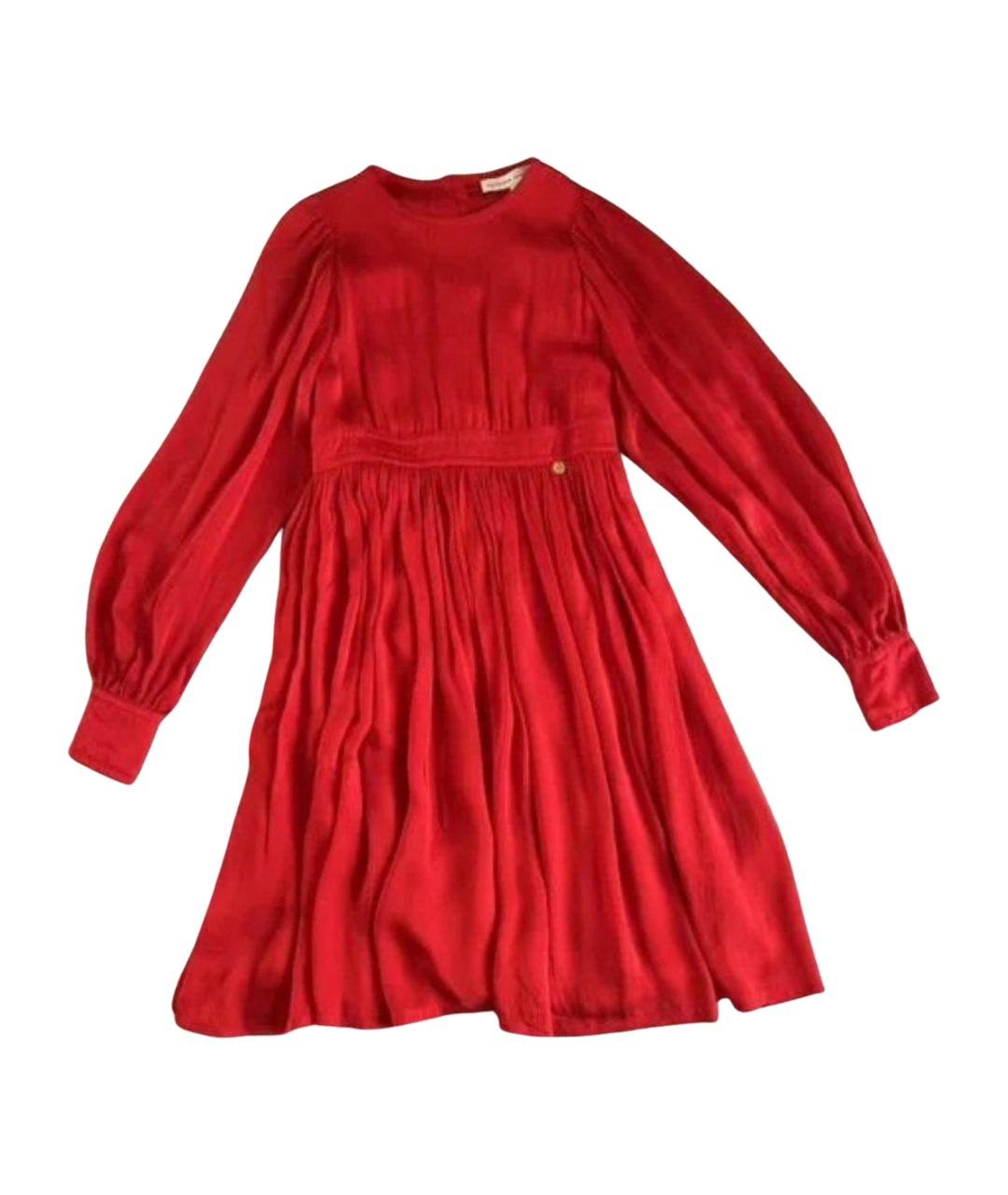 ALEXANDER TEREKHOV Красное шелковое повседневное платье, фото 1