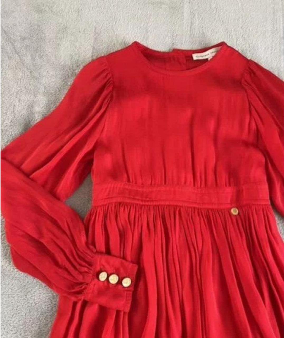 ALEXANDER TEREKHOV Красное шелковое повседневное платье, фото 2