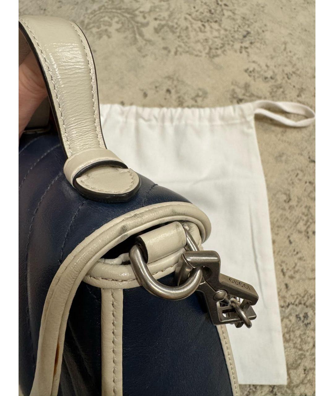 GUCCI Синяя кожаная сумка через плечо, фото 8