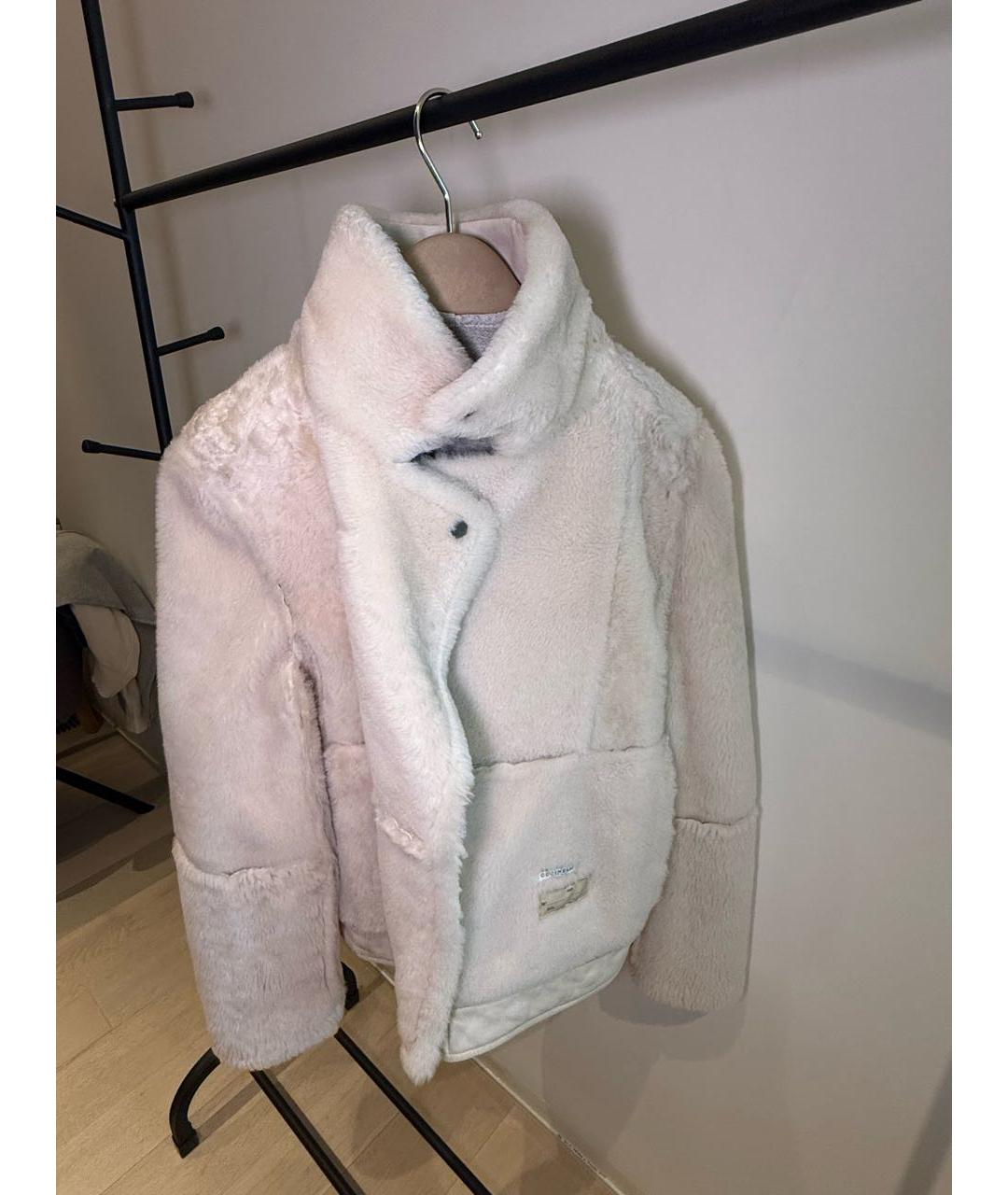 BRUNELLO CUCINELLI Бежевая меховая дубленка, фото 3