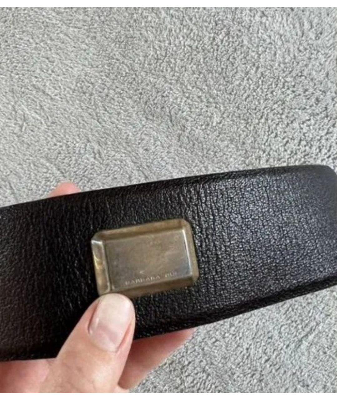 BARBARA BUI Черный кожаный ремень, фото 4