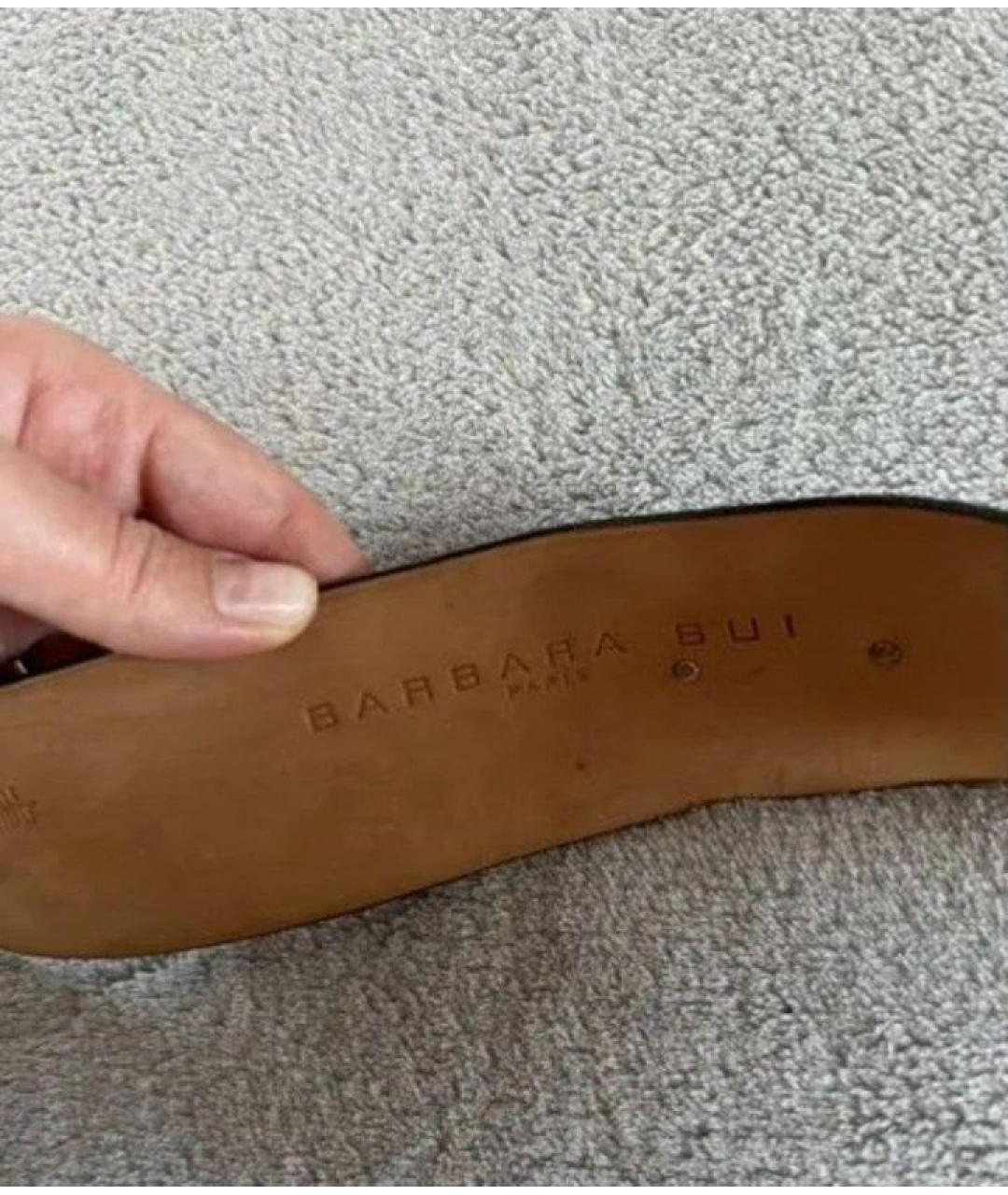 BARBARA BUI Черный кожаный ремень, фото 6