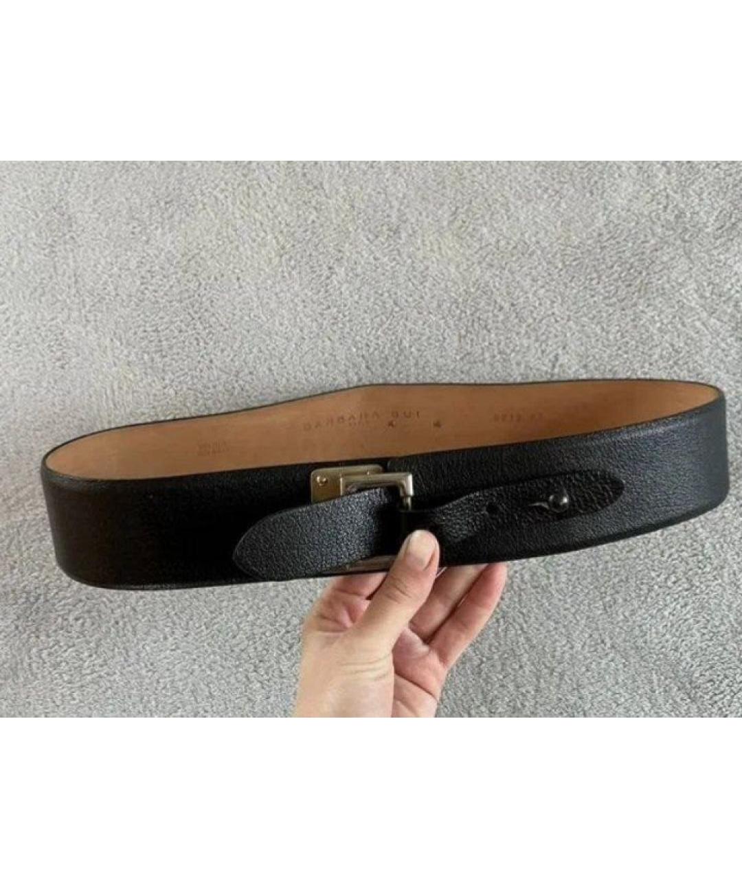 BARBARA BUI Черный кожаный ремень, фото 8