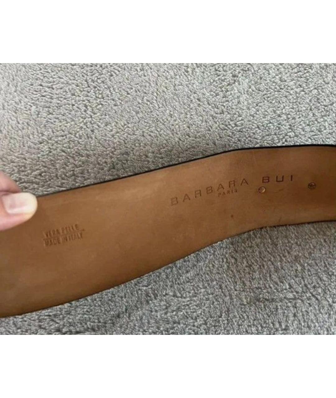 BARBARA BUI Черный кожаный ремень, фото 5