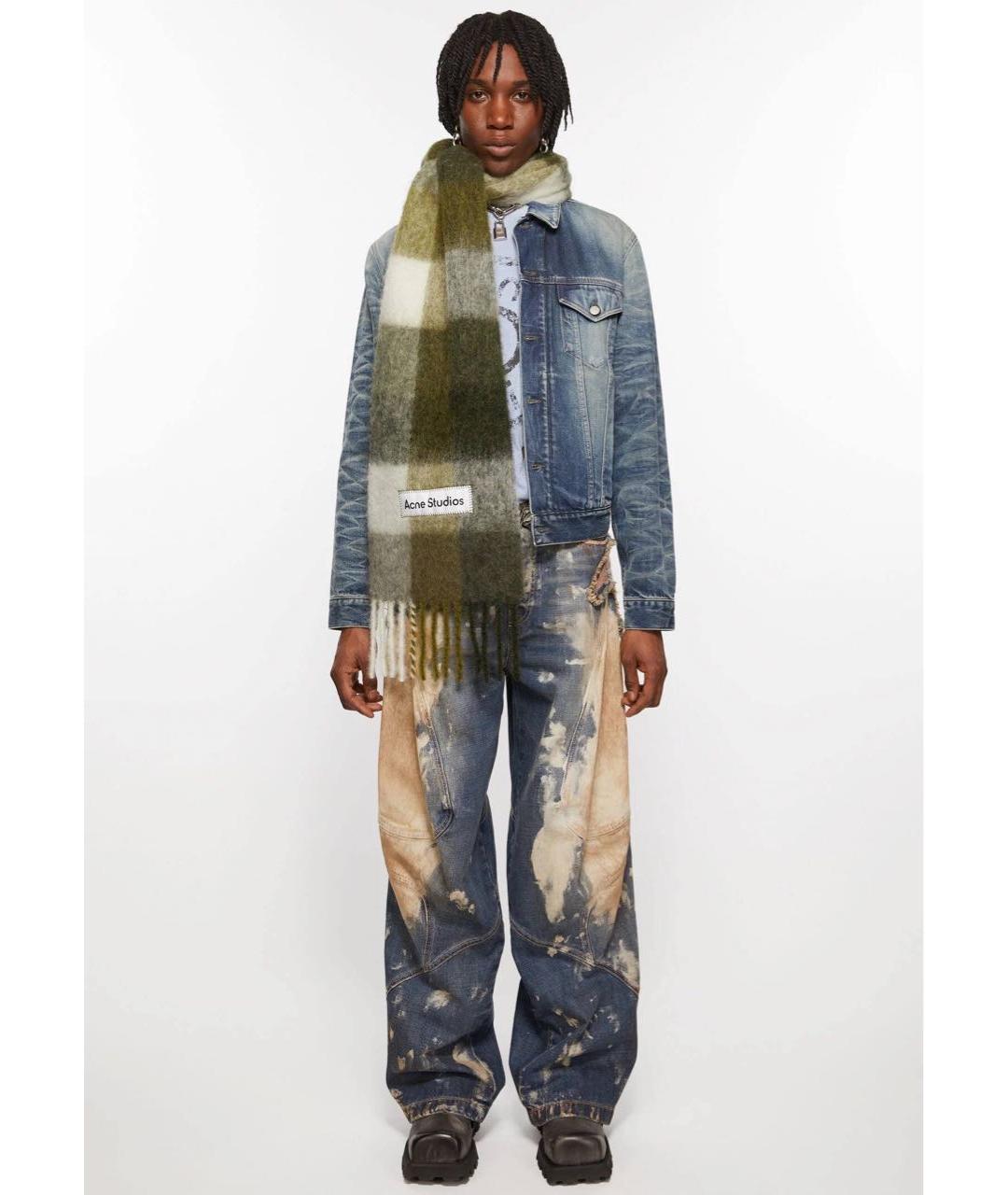 ACNE STUDIOS Мульти шерстяной шарф, фото 3