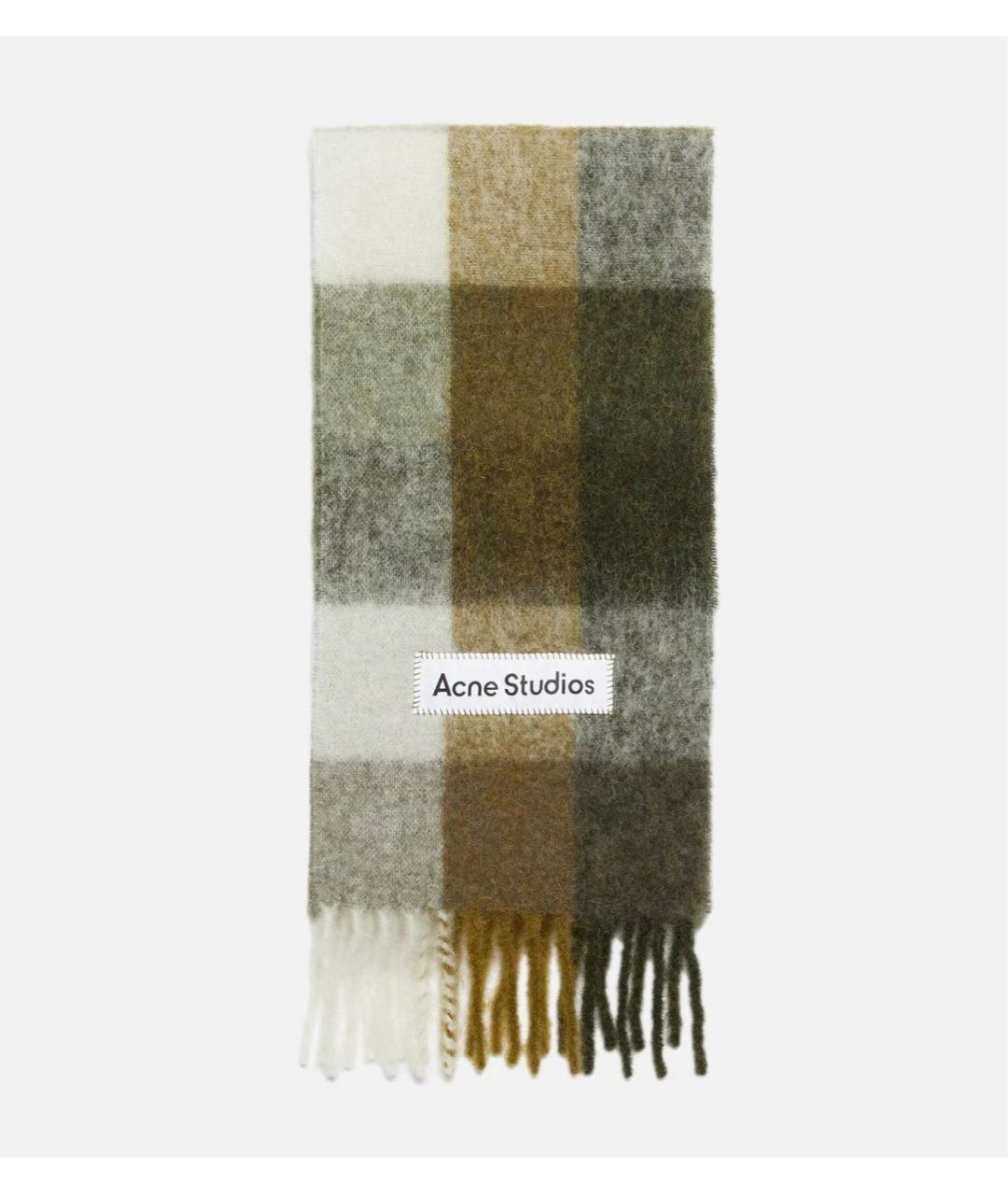 ACNE STUDIOS Мульти шерстяной шарф, фото 6