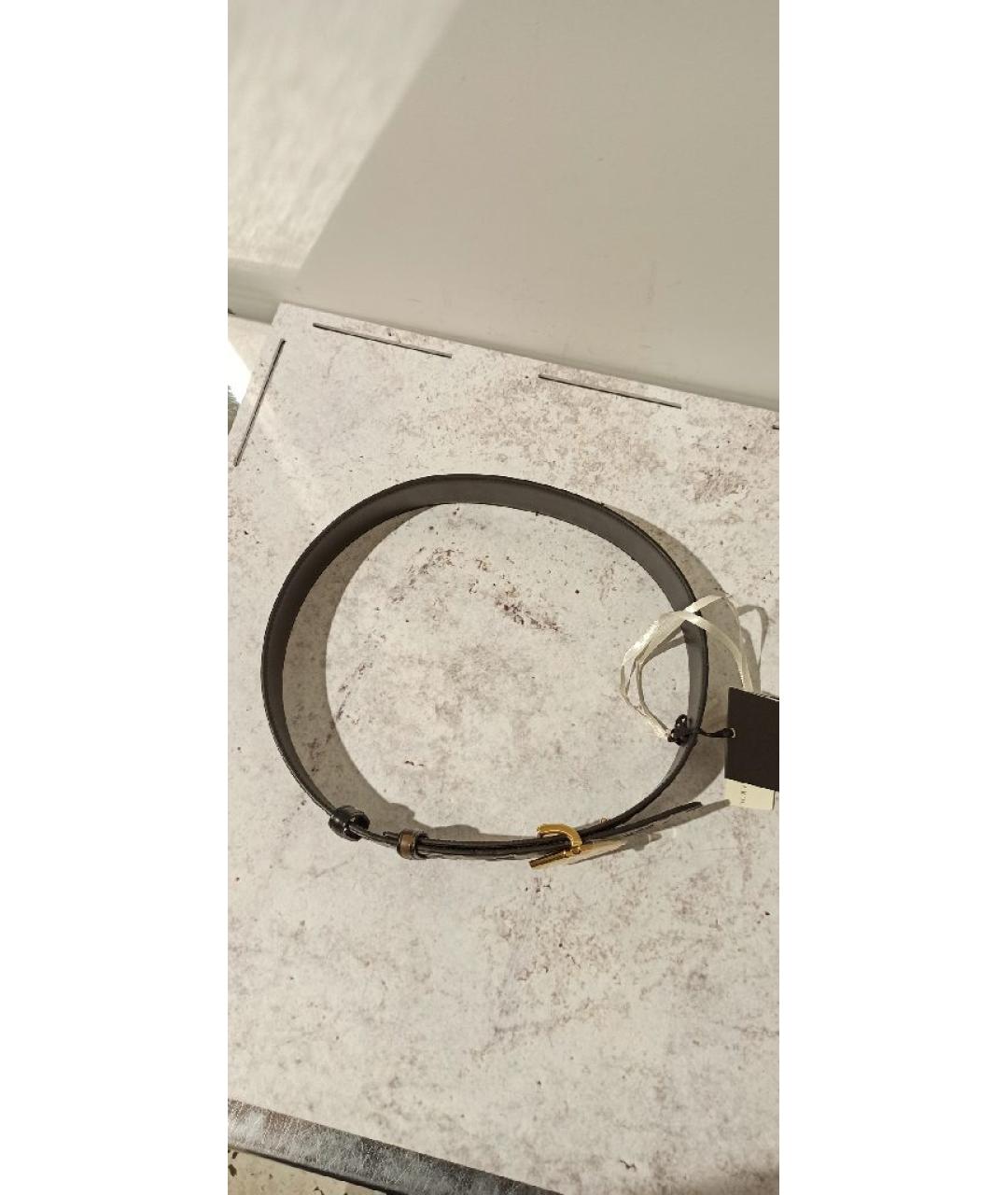 FENDI Коричневый кожаный ремень, фото 4