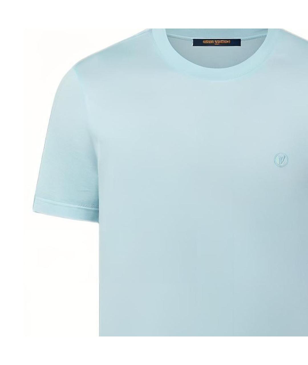 LOUIS VUITTON Голубая футболка, фото 5
