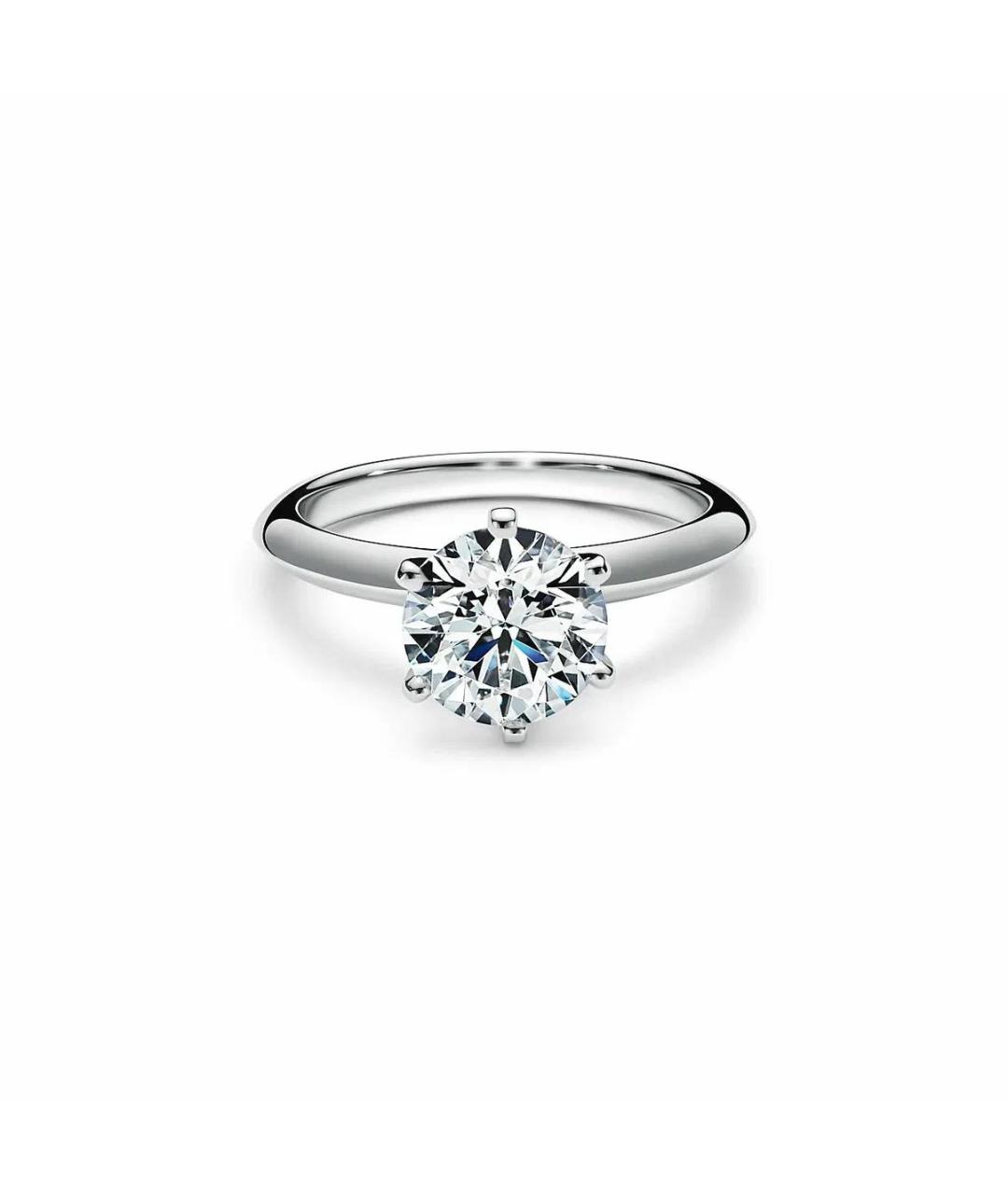 TIFFANY&CO Серебряное платиновое кольцо, фото 7