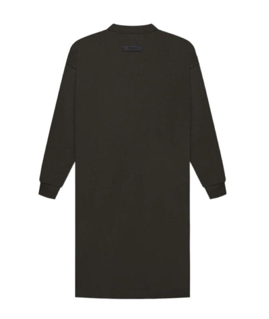 FEAR OF GOD ESSENTIALS Антрацитовое хлопковое повседневное платье, фото 2