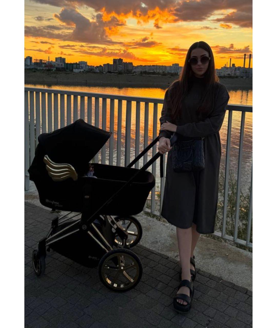 FEAR OF GOD ESSENTIALS Антрацитовое хлопковое повседневное платье, фото 6