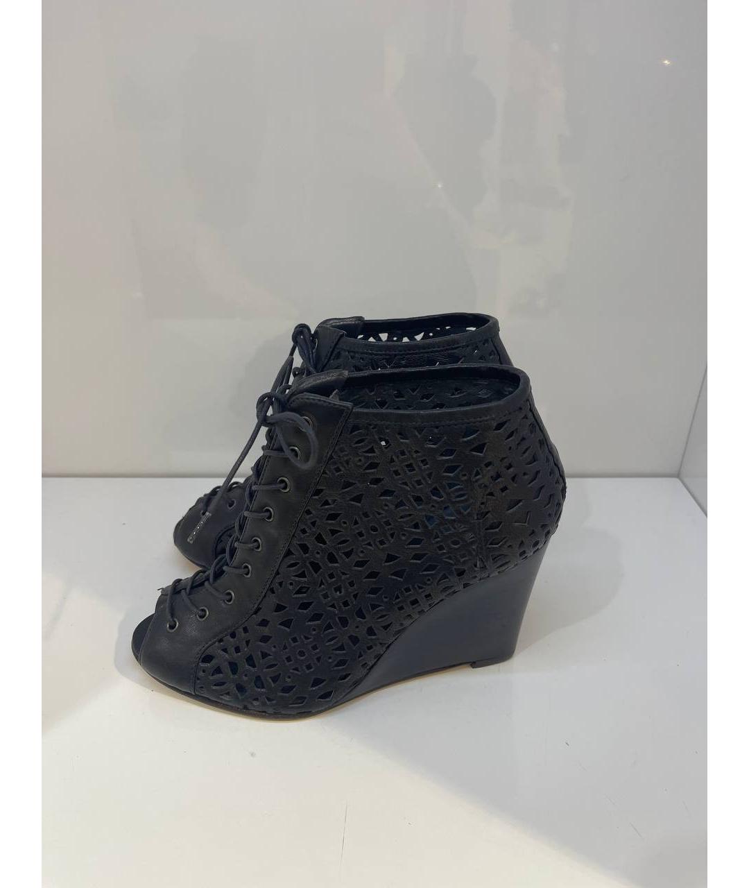 STUART WEITZMAN Черные кожаные туфли, фото 4