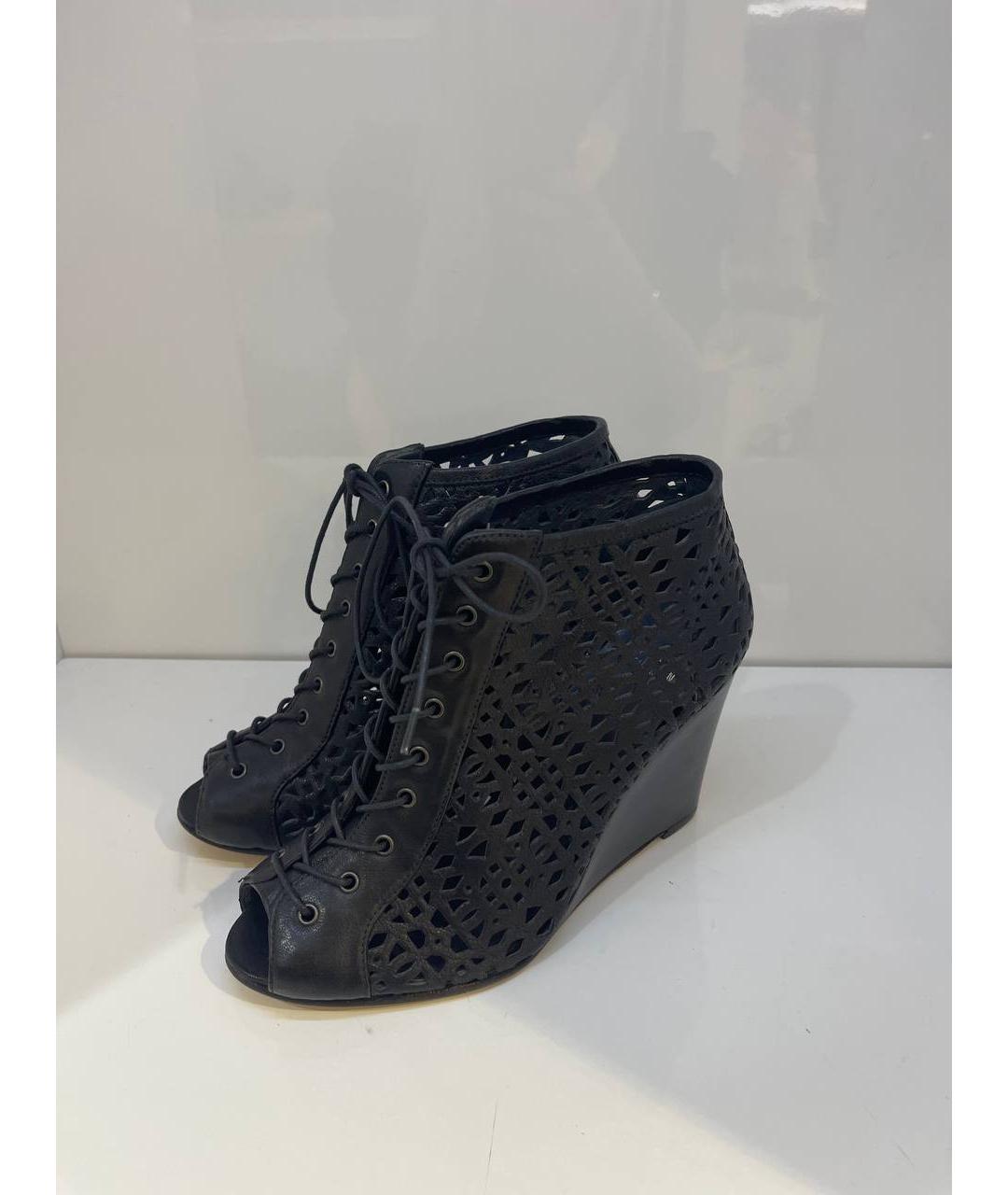 STUART WEITZMAN Черные кожаные туфли, фото 2