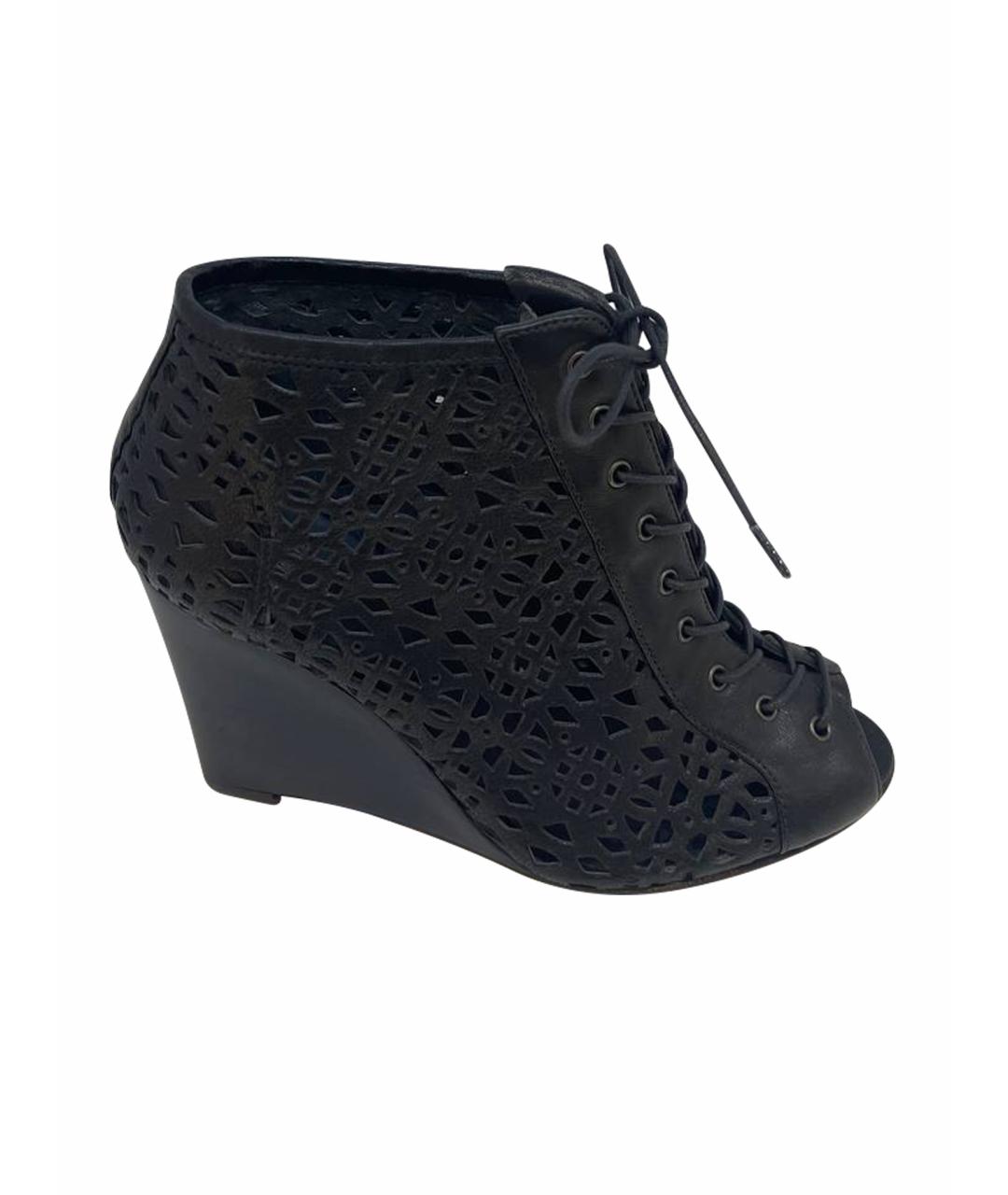 STUART WEITZMAN Черные кожаные туфли, фото 1