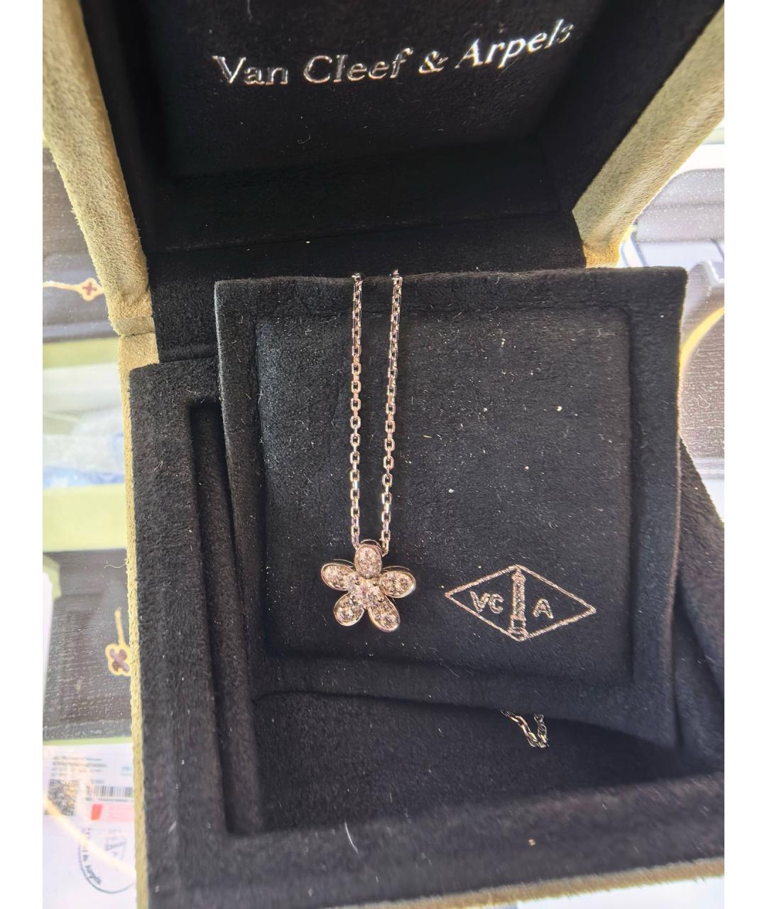 VAN CLEEF & ARPELS Серебряное колье из белого золота, фото 7