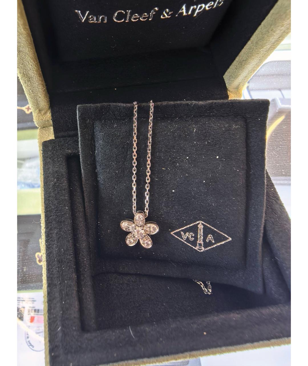 VAN CLEEF & ARPELS Серебряное колье из белого золота, фото 6