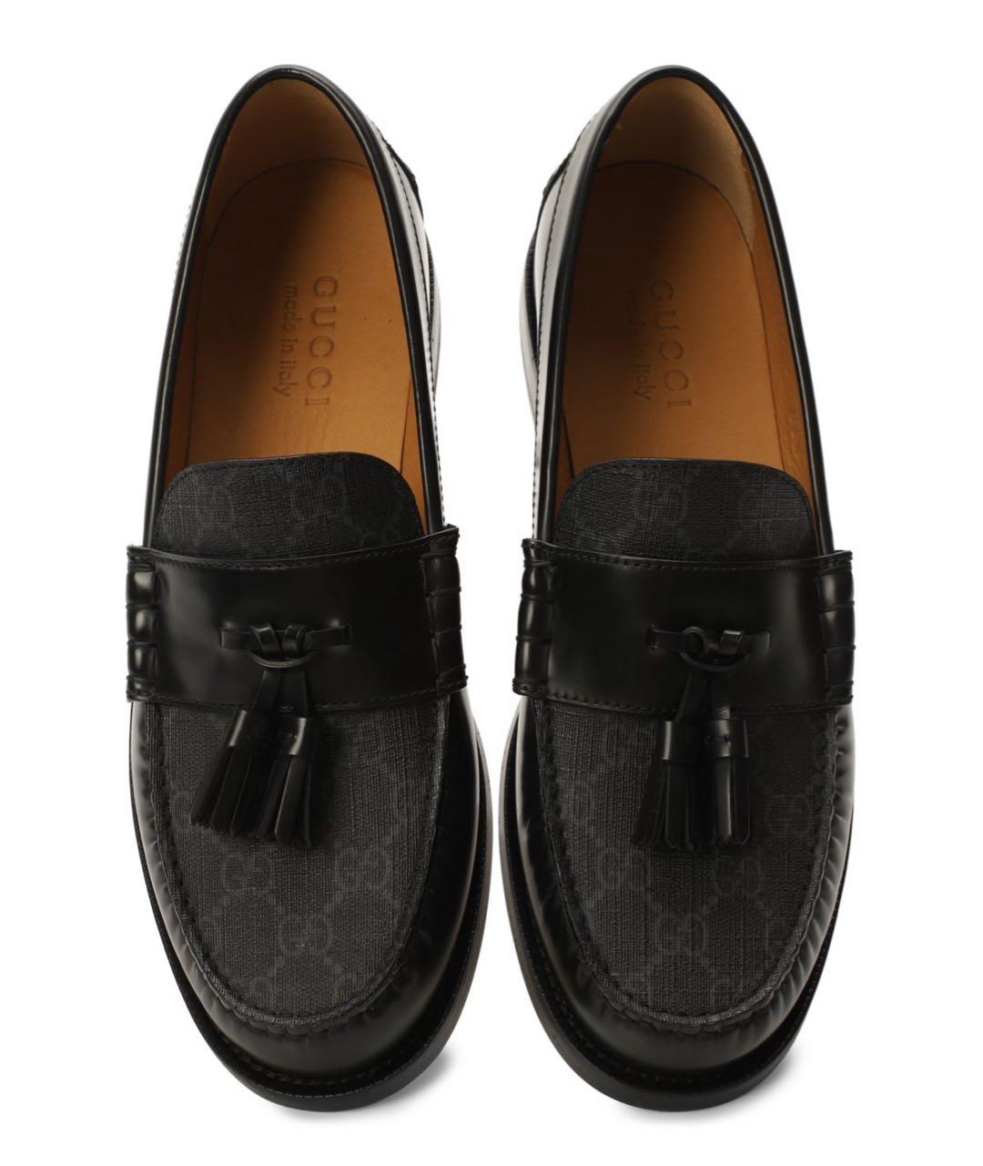 GUCCI Черные кожаные лоферы, фото 2