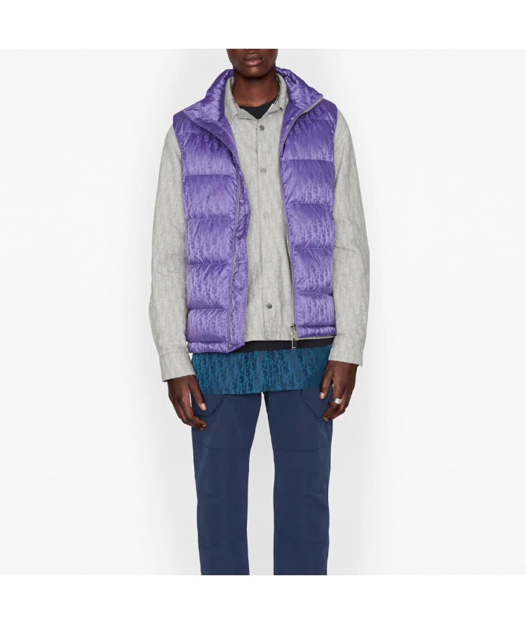 CHRISTIAN DIOR Фиолетовый жилет, фото 3