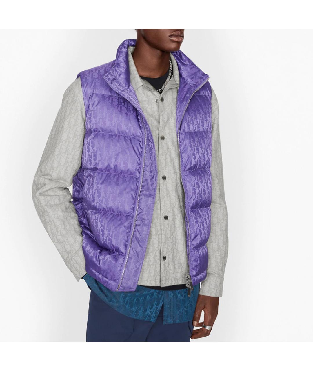 CHRISTIAN DIOR Фиолетовый жилет, фото 5