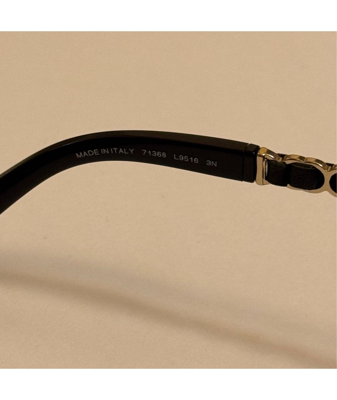 CHANEL Черные металлические солнцезащитные очки, фото 5