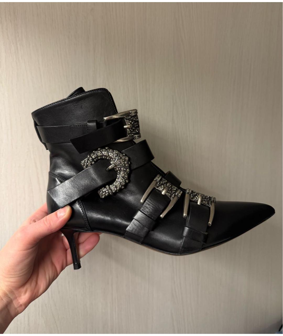 ETRO Черные кожаные ботильоны, фото 3