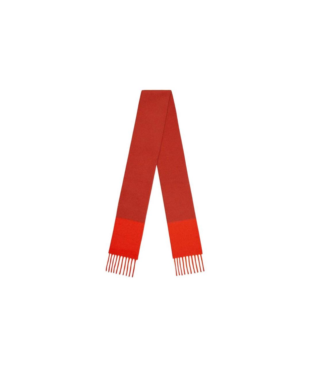 HERMES Красный шарф, фото 1