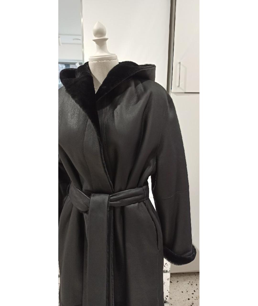 THE ROW Черная меховая дубленка, фото 4