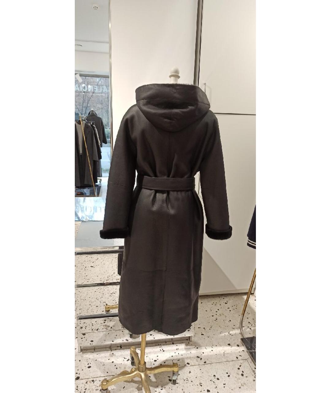 THE ROW Черная меховая дубленка, фото 3