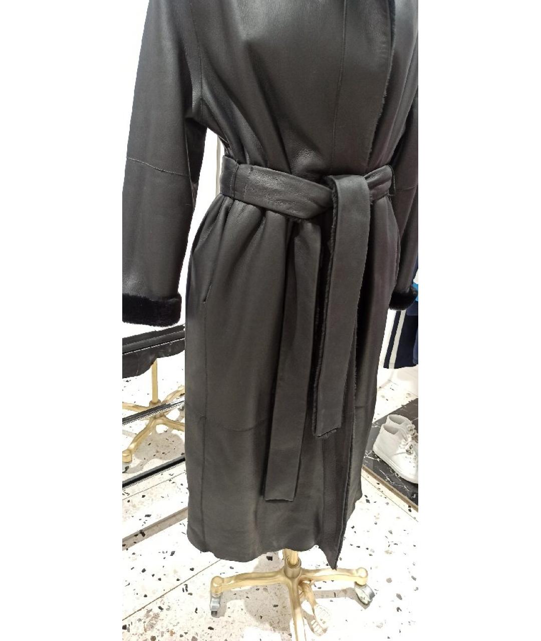 THE ROW Черная меховая дубленка, фото 5