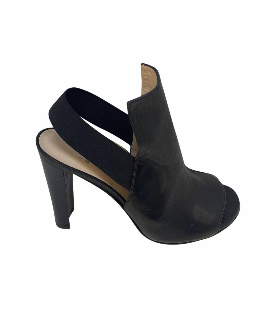 STUART WEITZMAN Черные кожаные туфли, фото 1