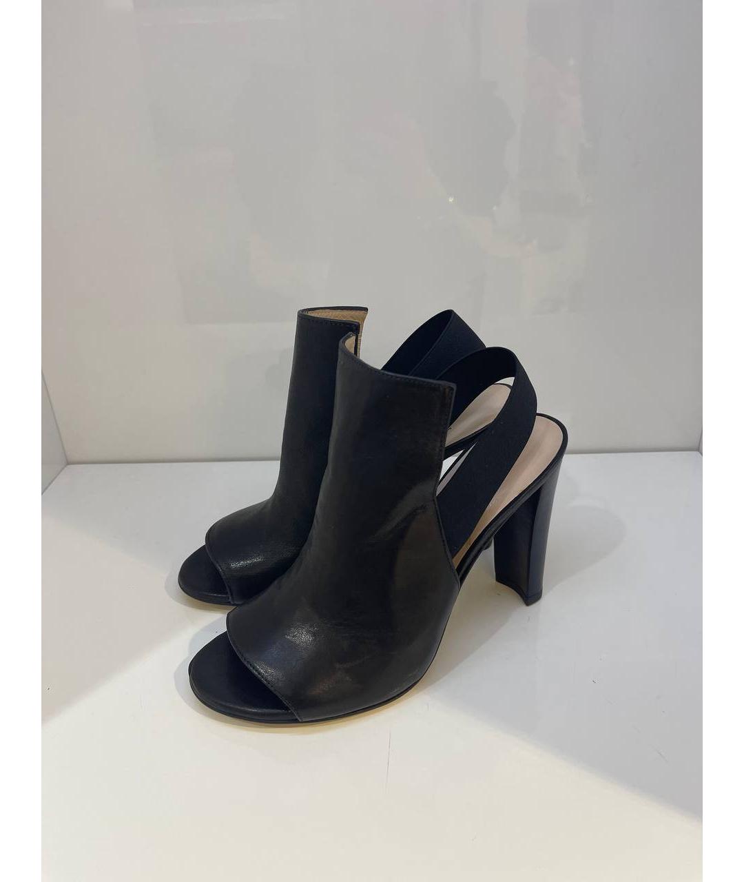 STUART WEITZMAN Черные кожаные туфли, фото 2