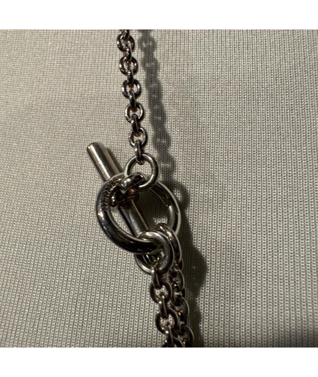 HERMES Серебряное серебряное колье, фото 6