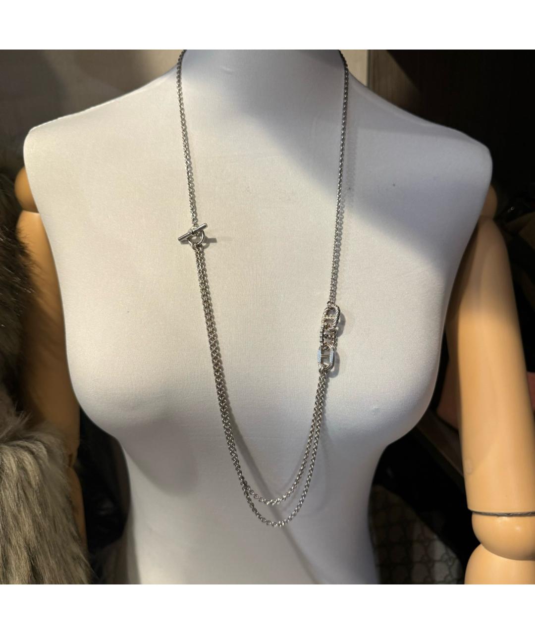 HERMES Серебряное серебряное колье, фото 2