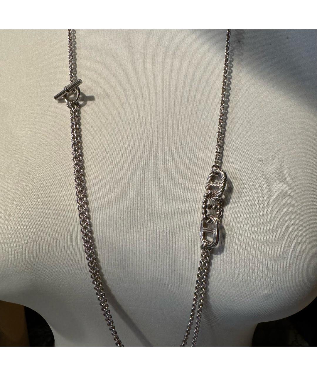 HERMES Серебряное серебряное колье, фото 4