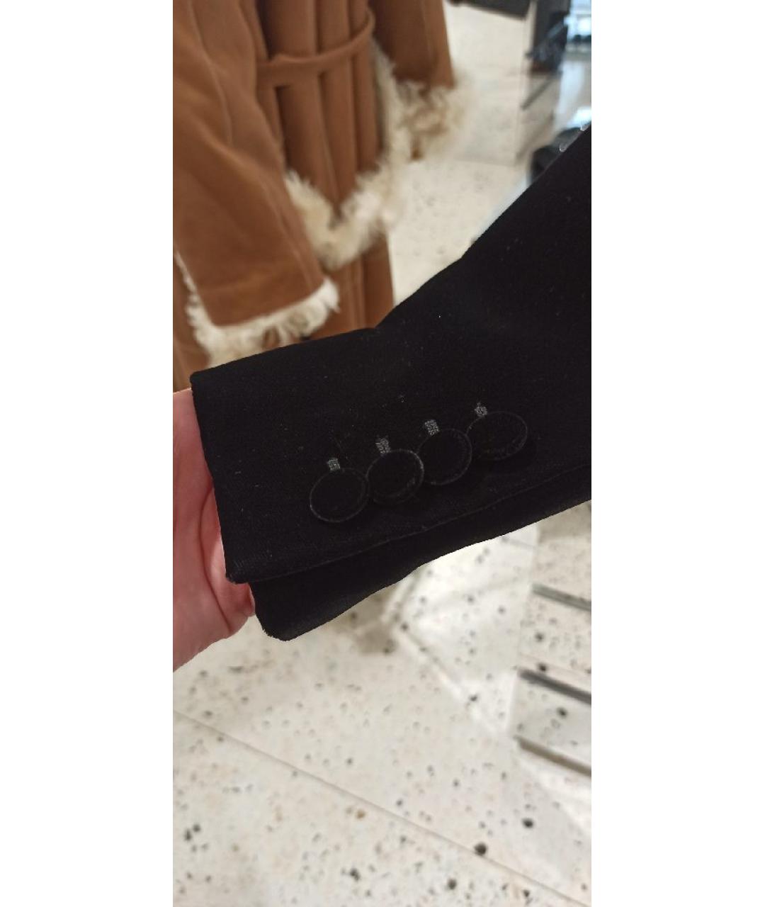 SAINT LAURENT Черный вискозный жакет/пиджак, фото 4