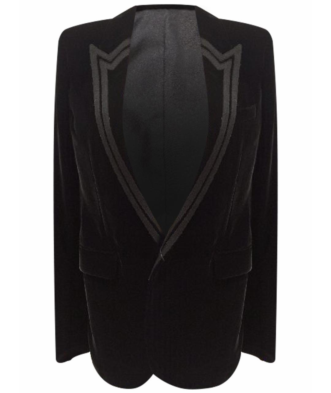 SAINT LAURENT Черный вискозный жакет/пиджак, фото 1