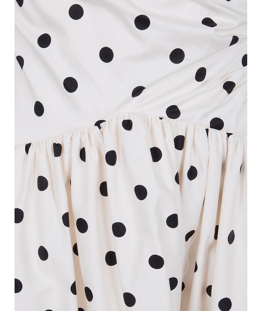 SELF-PORTRAIT Белое хлопковое повседневное платье, фото 3