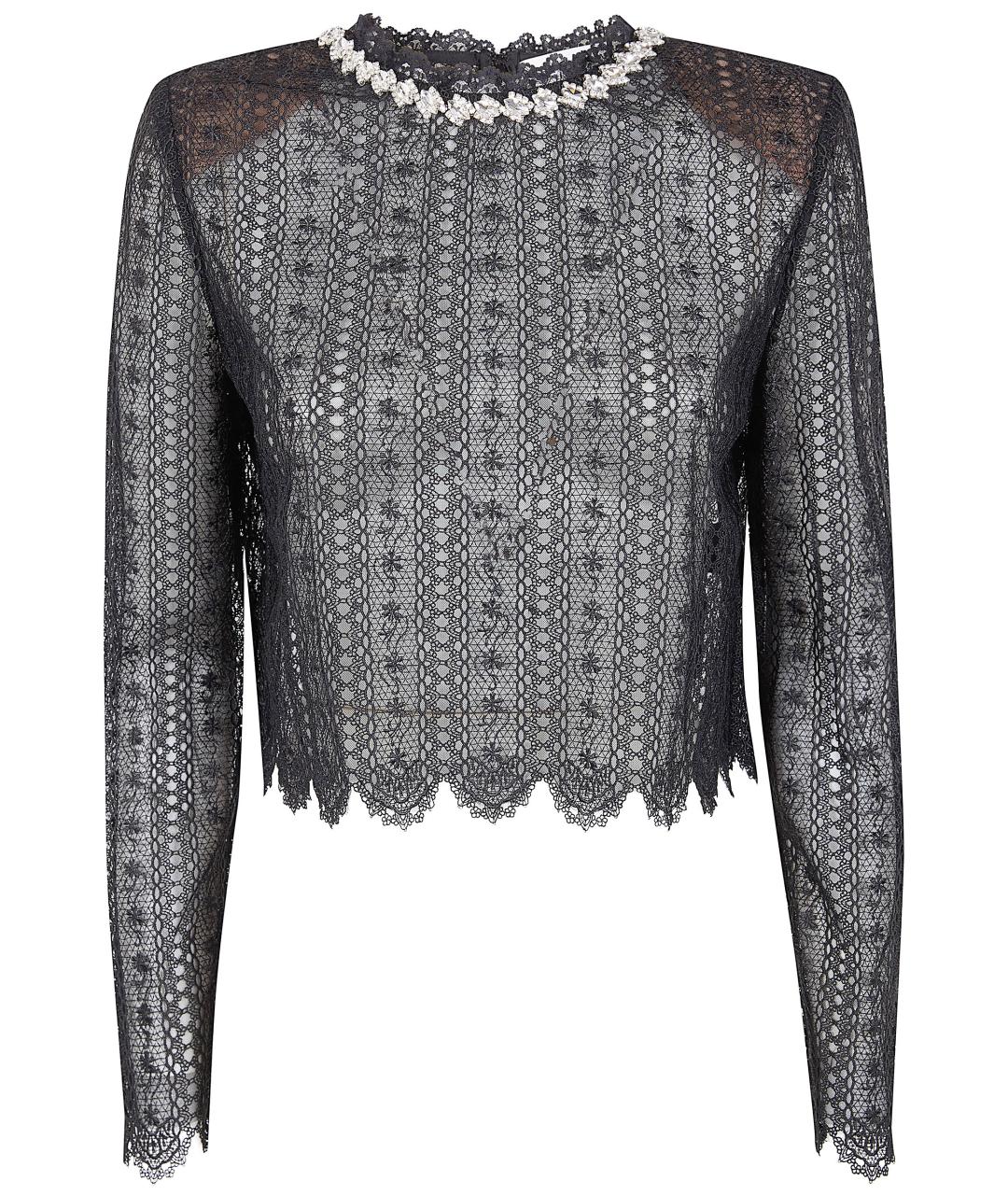 SELF-PORTRAIT Черная полиэстеровая блузы, фото 1