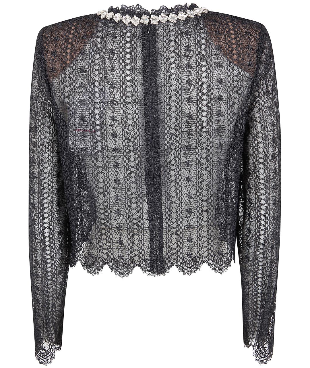 SELF-PORTRAIT Черная полиэстеровая блузы, фото 2