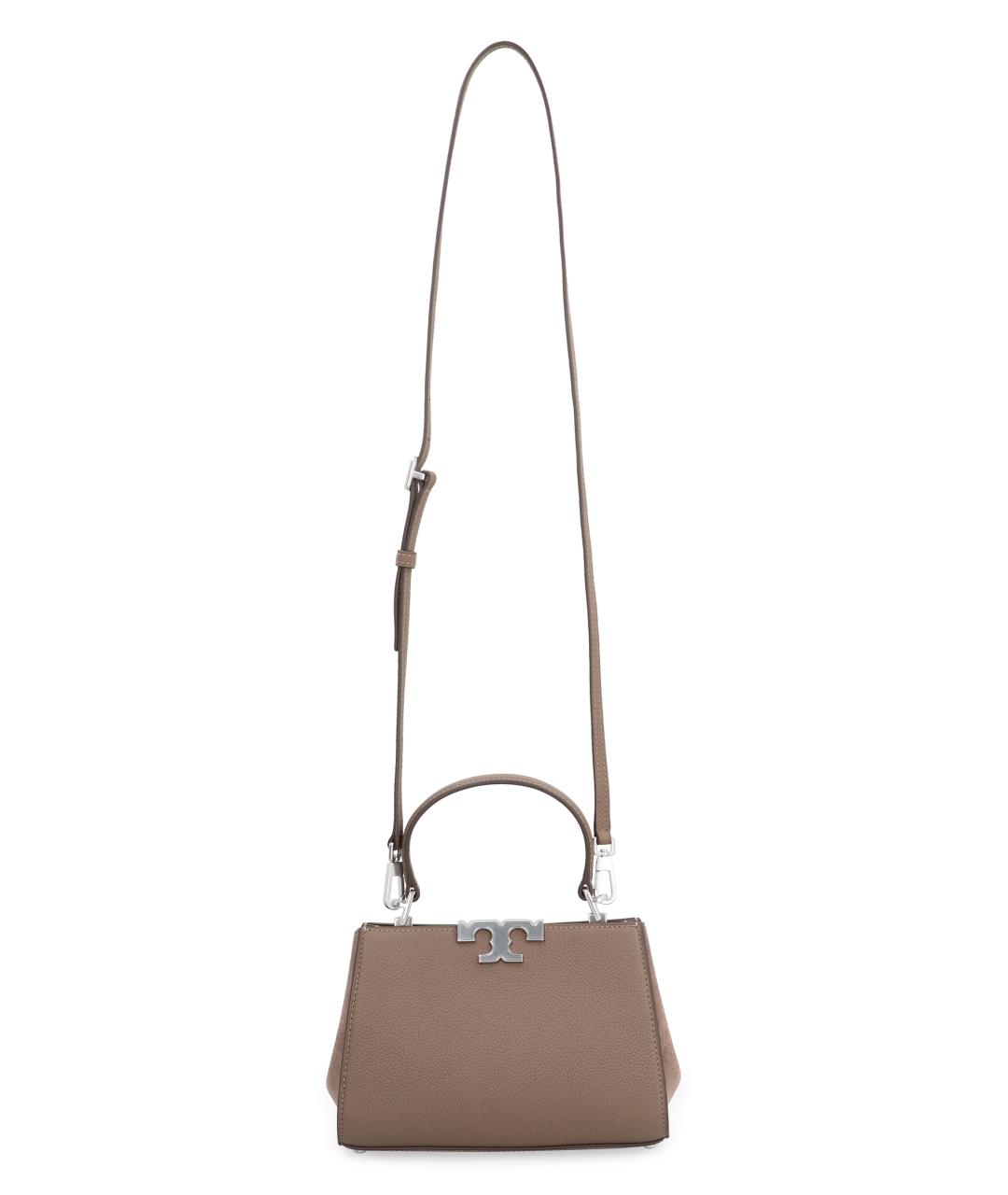 TORY BURCH Зеленая кожаная сумка с короткими ручками, фото 5