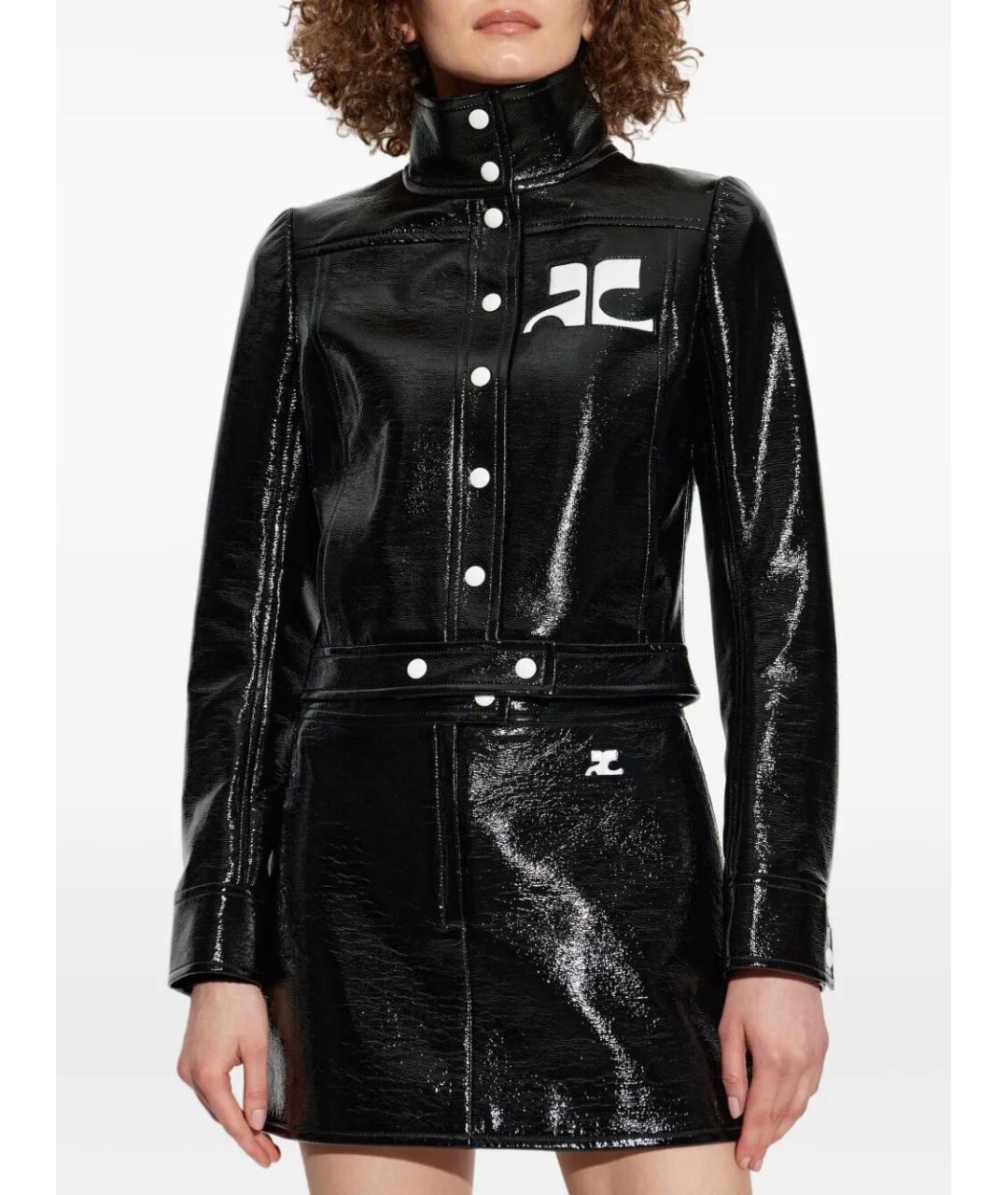 COURREGES Черная куртка, фото 5