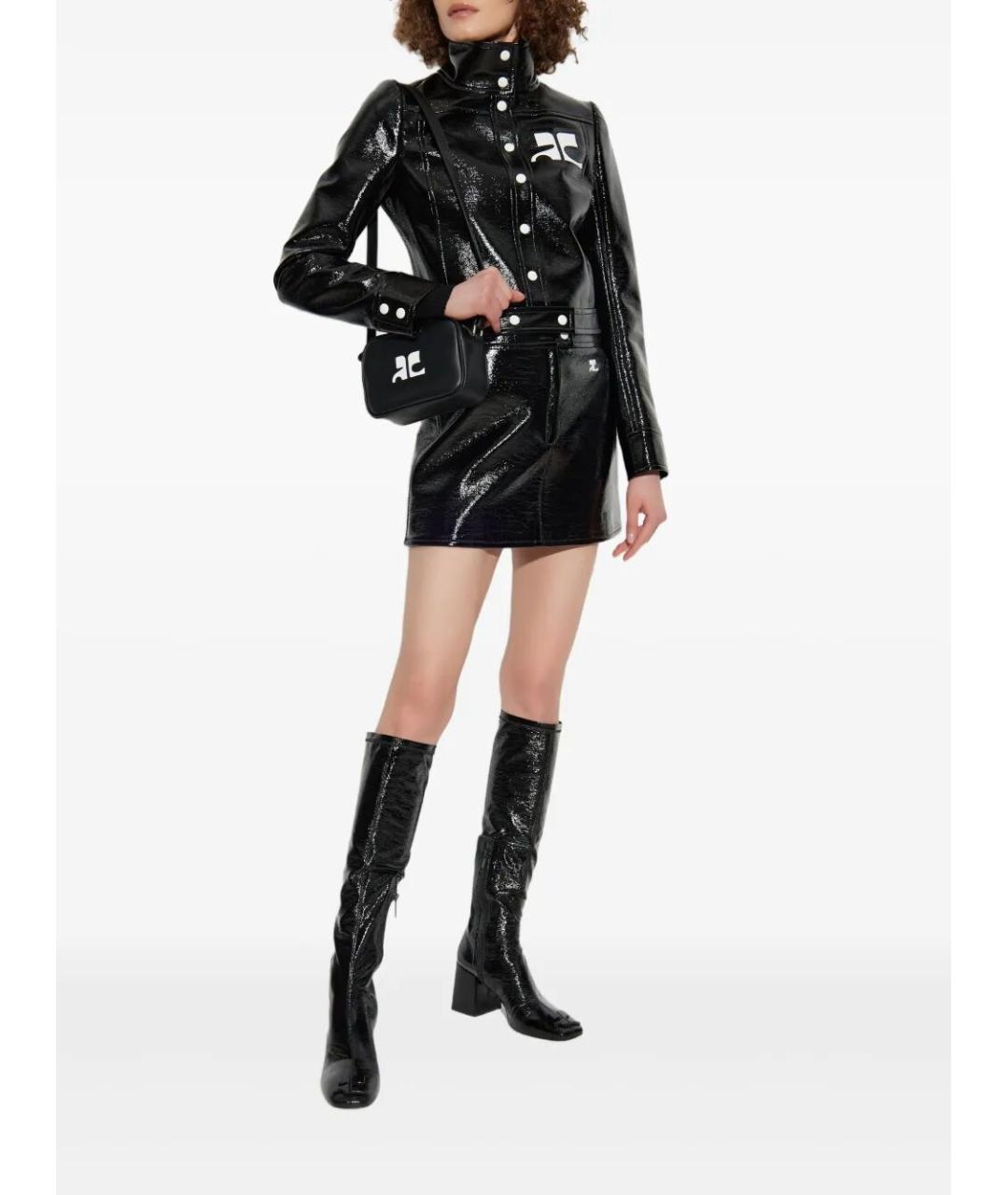 COURREGES Черная куртка, фото 4