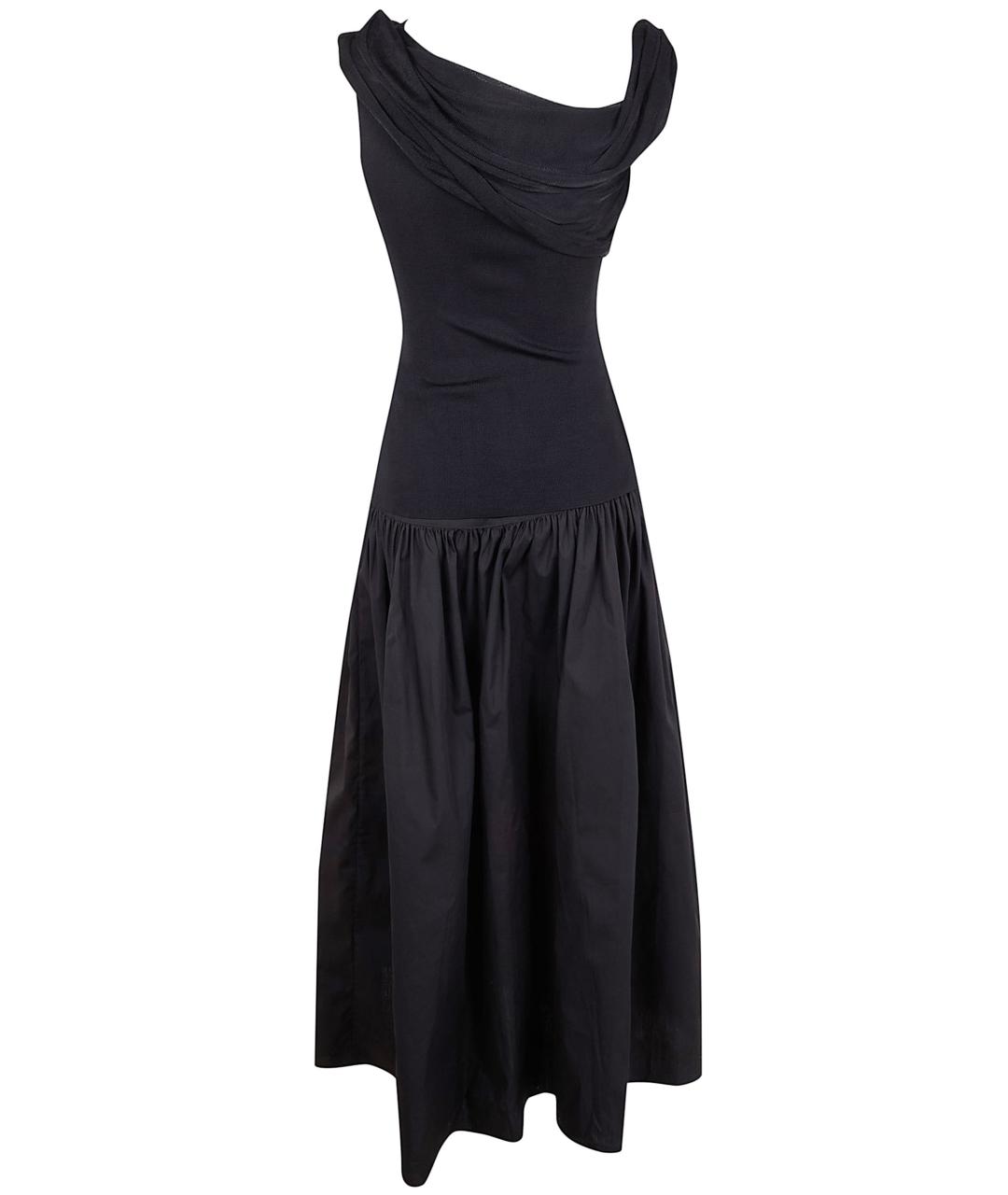 SELF-PORTRAIT Черное вискозное вечернее платье, фото 2