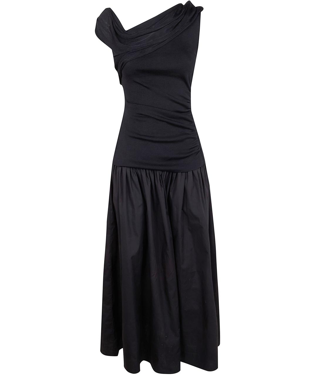 SELF-PORTRAIT Черное вискозное вечернее платье, фото 1