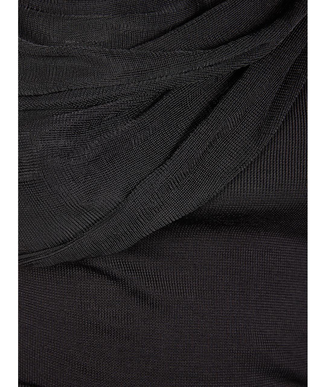 SELF-PORTRAIT Черное вискозное вечернее платье, фото 3