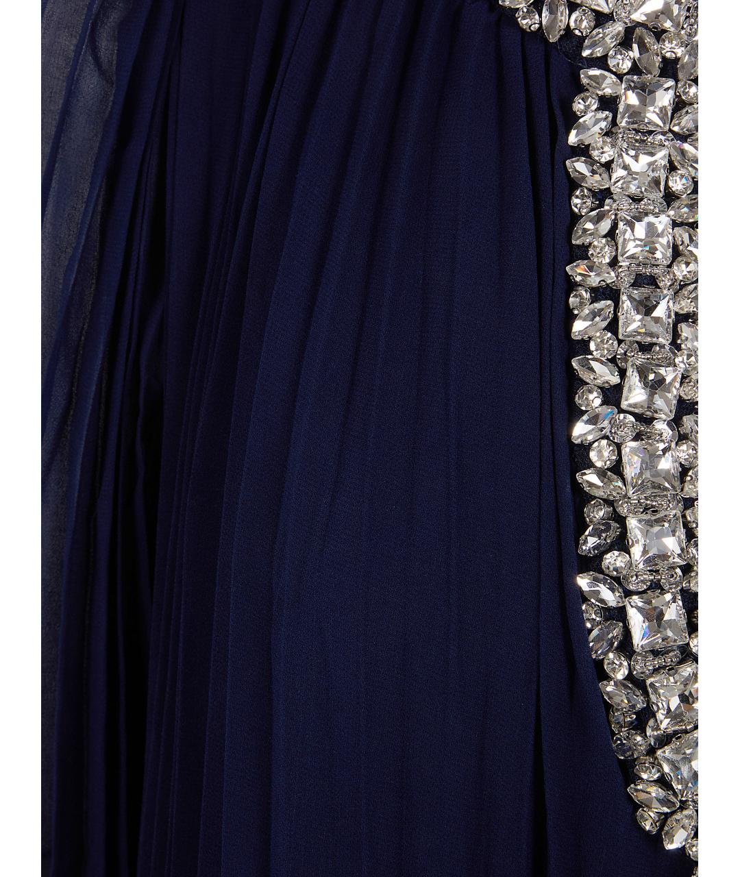 SELF-PORTRAIT Синее полиэстеровое вечернее платье, фото 3